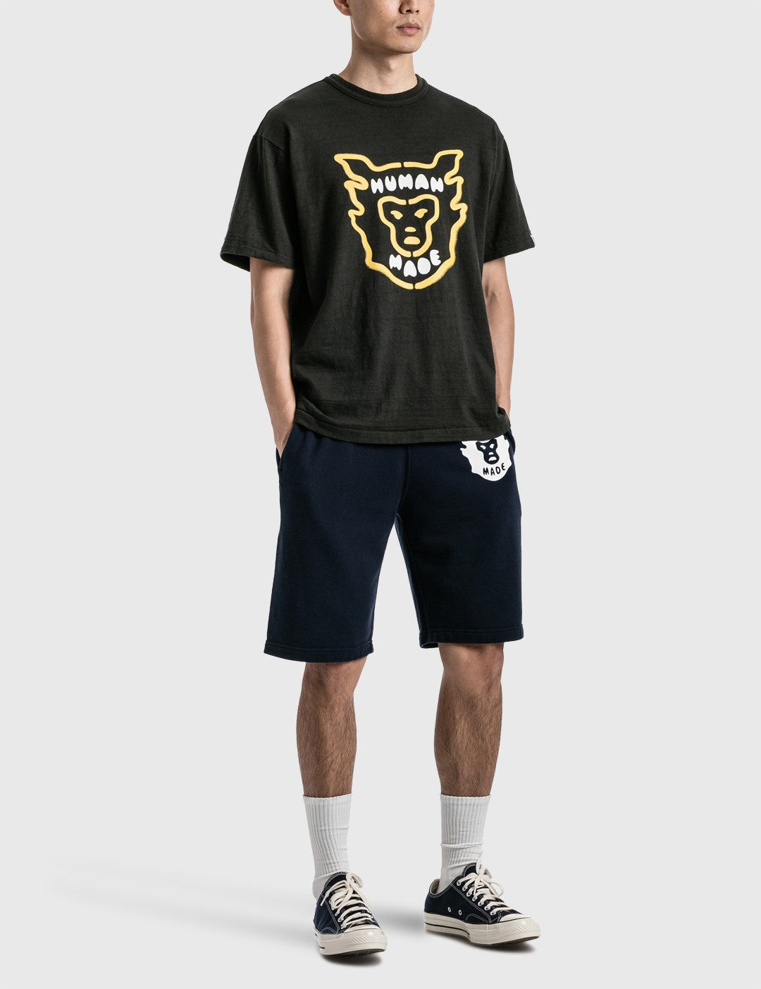 HUMAN MADE FACE LOGO TSHIRT